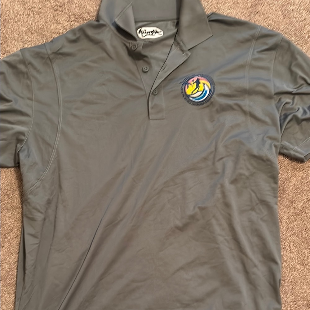Gray 2018 World Lacrosse Championship Polo Shirt